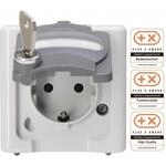 KOPP APWG Schuko 28 1036.5600.5 abschlie&szlig;bar 2 Blue Electric grau