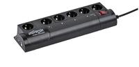 gembird Steckdosenleiste 6fach &Uuml;-Schutz/Programmierb./USB-An