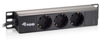 Equip 333299 Stromverteilereinheit (PDU) 3 AC-Ausg&auml;nge 1U Schwarz