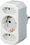 Brennenstuhl Adapterstecker Euro 2 + Schutzkontakt 1 wei&szlig; retail