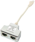 T-Adapter Cat.5e 2 x 10/100BaseT f&uuml;r, Cablesharing