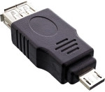 InLine&reg; Micro-USB Adapter, Micro-A Stecker an USB A Buchse