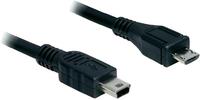 DELOCK USB Kabel Micro-B -> Mini-B St/St 1.00m sw