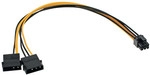 InLine&reg; Stromadapter int., 2x4pol zu 6pol f&uuml;r PCIe (PCI-Express) Grafikkarten