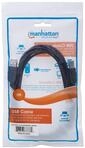 MANHATTAN USB Kabel A -> B St/St 3.00m schwarz