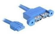 DELOCK USB3.0 Kabel Pinheader 19pin -> 2x A Bu/Bu 0.4