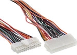 InLine&reg; Strom Verl&auml;ngerung intern, 24pol ATX Buchse auf 20+4pol Stecker, 0,45m