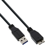 InLine&reg; USB 3.2 Gen.1 Kabel, A an Micro B, schwarz, 5m