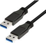 USB 3.0 cable, USB-A/M to USB-A/M, black, 3 m