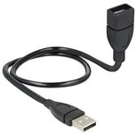 DELOCK USB Verl.A -> A St/Bu 0.50m ShapeCable sw