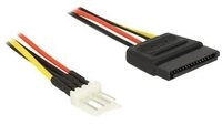 DELOCK Stromkabel SATA 15Pin -> Floppy 4Pin St/St 0.24m