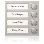 Ritto Portier Tastenmodul 1875420 (4Tasten) silber