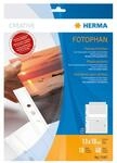 HERMA Fotosichth&uuml;llen 130 x 180 mm quer wei&szlig; 10 H&uuml;llen