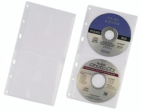 DURABLE CD-H&uuml;llen f&uuml;r 2 CDs/DVDs transparent 5 Stck