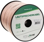 InLine&reg; Lautsprecherkabel, 2x 2,5mm&sup2;, CCA, transparent, 50m