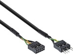 InLine&reg; Audiokabel Verl&auml;ngerung intern, f&uuml;r HD audio und AC97, 0,4m