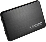 LC-Power LC-25BUB3, externes 2,5-SATA-Geh&auml;use, USB 3.0, alu/schwarz