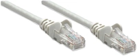 INTELLINET Patchkabel RJ45 U/UTP Cat5e 5.0m Hebelschutz grau