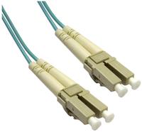 ROLINE Fibre Optic Jumper Cable, 50/125&micro;m, LC/LC, OM3, turquoise 0.5 m
