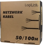 Logilink Patchkabel CAT6 U/UTP AWG24 100.00m wei&szlig; Econline