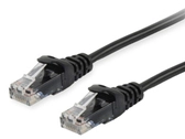 Equip Cat.6 U/UTP Patchkabel, 1.0m, Schwarz