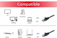 Equip Patchkabel Cat6 U/UTP 2xRJ45 20.00m schwarz PVC Polybeutel