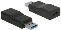 DELOCK Konverter USB3.1 Typ A -> Typ C St/Bu schwarz
