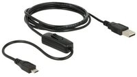 DELOCK USB Kabel micro B -> A St/St 1.50m Ein/Aus-Sch
