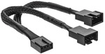 InLine&reg; Y-Kabel L&uuml;fter PWM, 4pol Molex Stecker auf 2 Buchse, 0,15m