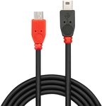LINDY USB 2.0 Kabel Typ Micro-B/Mini-B M/M OTG 1m