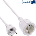 InLine&reg; Schutzkontakt-Verl&auml;ngerungskabel, CEE 7/7, H05VV-F3G1,5, wei&szlig;, 7m