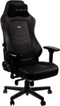 noblechairs HERO Echtleder Gaming Stuhl - schwarz/schwarz