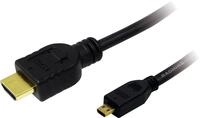 Logilink HDMI-Kabel Ethernet A -> micro D St/St 1.00m bk
