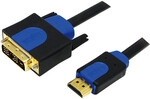 Logilink HDMI-DVI-Kabel Anschl. 18+1pin St/St 2.00m sw 1.4