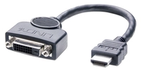 Lindy 41227 Videokabel-Adapter 0,2 m DVI-D HDMI Schwarz