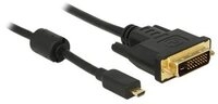 DELOCK HDMI Kabel HDMI micro D -> DVI(24+1) St/St 1.00m