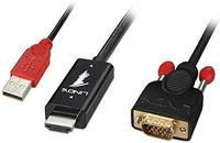 Lindy 41456 Videokabel-Adapter 2 m HDMI VGA (D-Sub) Schwarz