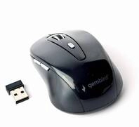 gembird Maus Wireless 6 Tasten silber-schwarz