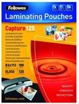Fellowes Laminierfolie Capture 83x113 125Mikron gl&auml;nzend 100