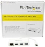 STARTECH 3-Port USB-C Hub with Gigabit