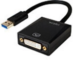 Logilink USB 3.0 adapter, A/M to DVI-D/F, 1080p60 Hz, silver, 0.1 m
