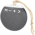 Portable BT 4.2 Speaker, fabric covering, round shape