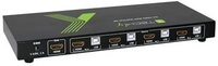 TECHLY USB HDMI KVM Switch 4X1 4K2K