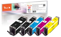Peach PI100-356 Druckerpatrone 5 St&uuml;ck(e) Kompatibel Standardertrag Schwarz, Cyan,
