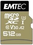 Emtec mSD 512GB UHS-I U3 V30 A2 SpeedIN Pro + Adapter Emtec mSD 512GB UHS-I U3 V30 A2 SpeedIN Pro + Adapter