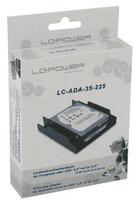 LC-Power Einbaurahmen 8,89cm(3,5") -> 2x6,35cm(2,5")SSD/HD