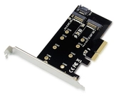 Conceptronic EMRICK 2-in-1-M.2-SSD-PCIe-Adapter SATA AHCI NVMe