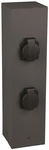 TRIO Steckdosens&auml;ule 4xSchuko 9964-42 max.3600W anthrazit IP44 H=400mm