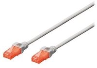 DIGITUS Patchkabel Cat6 U/UTP 2xRJ45 0.5m grau Hebelschutz Polybeutel