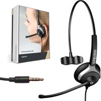 GEQUDIO Headset 1-Ohr mit 3.5mm Klinke